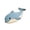 Blue, variant on Cadancy Bathroom Rugs Whale Shaped Bath Mat Non Slip Absorbent Microfiber Plush Floor Carpet Kids Room Nursery Kitchen Entrance Doormat Soft Washable Cute Animal Home Decor