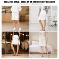 thumbnail image 5 of Women's Knee Length Lace Hem Elastic Waist Half Slips - Petticoat for Dresses and Versatility, 5 of 7