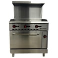 thumbnail image 3 of 36 in. Commercial Thermostat Griddle With Oven 93,000BTU Natural Gas Thermostat Griddle With Oven NSF ETL, 3 of 17