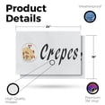 thumbnail image 2 of Crepes Vinyl Decal 2 Pack of 18 Inch x 24 Inch Weatherproof Heavy-Duty Adhesive Backing | French Cuisine, Breakfast Favorites, Street Food Promotions | Made in USA, 2 of 6