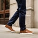 thumbnail image 5 of Zapatillas casuales de vestir para hombre Bruno Marc color marrón talla 8.5W, 5 of 9