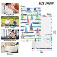 thumbnail image 6 of Yayeee 100% Cotton Hand Towels for Bathroom 16" x 28" Soft Absorbent Kitchen Towel, Colorful Sailboats, 6 of 7