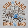 thumbnail image 3 of Sun and Sand Drink in My Hand T-shirt But its a Dry Heat Funny Skeleton Desert Summer Beach Vacation Men's Tee, 3 of 7