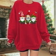 thumbnail image 2 of Towmus Christmas Sweaters for Women Funny Festive Womens Christmas Old Men Sweaters Loose Fit Cute Winter Long Sleeve Tops Casual Pullover Shirts, 2 of 6