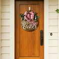 thumbnail image 4 of Easter Doorplate With Bright Colors And Festive Patterns Easy To Install For Home Entryway Spring Holiday To Create A Cheerful Atmosphere For Easter Celebrations Wooden Welcome Sign for Front Door, 4 of 5