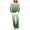 Army Green, variant on Jamicy Womens Loungewear Sets Gifts for Women Women's Lounge Sets 2 Piece Outfits Floral Set Long Sleeve Shirt Wide Leg Palazzo Pants Outfits