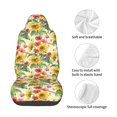 thumbnail image 4 of Picia Sunflower Cornflower Poppy Print Waterproof Sweating Car Seat Cover for Post Gym Workout, Running, Beach and Hiking, Universal Fit Anti-Slip Bucket Seat Protector, 4 of 5