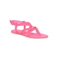 thumbnail image 1 of Women Neon Strappy Thong Open Toe Flat Sandal 18874, 1 of 6