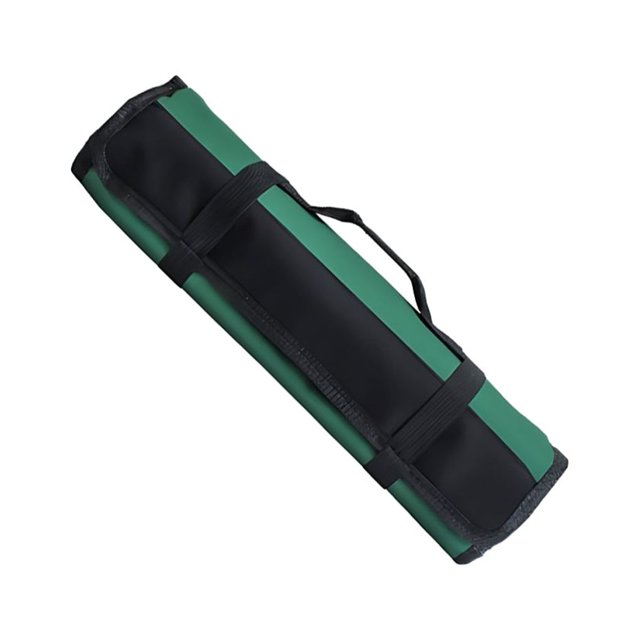 Kearding Bolsa de herramientas resistente hecha con tela Oxford 600D, bolsa de almacenamiento de herramientas enrollable resistente a desgarros, Organizadores de utensilios de cocina verde