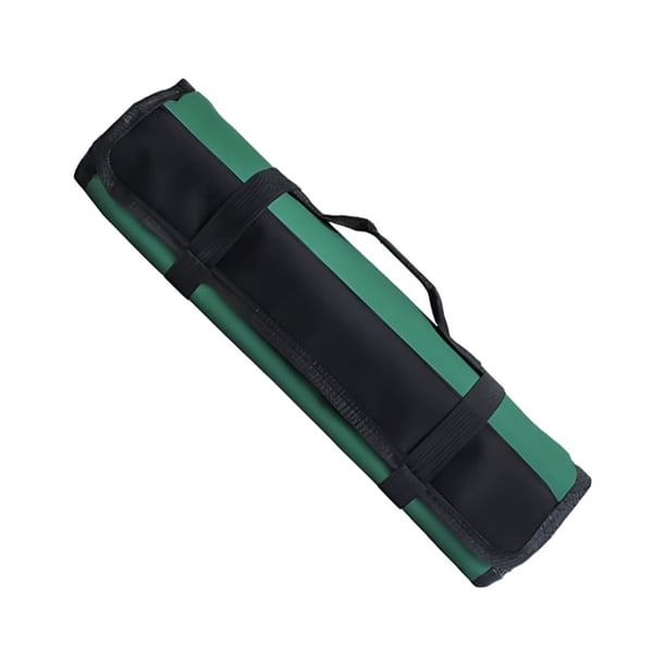 Yuarrent Bolsa de almacenamiento de herramientas enrollable bien organizada, bolsas de almacenamiento de herramientas para aficionados y Organizadores de utensilios de cocina verde