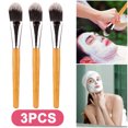 thumbnail image 1 of Brocha Cosmética Con Bambú Brochas para Polvo Reutilizables Mujer Herramienta Belleza Facial, 1 of 9