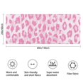 thumbnail image 3 of Pink and Pink Of Leopard Print Bathroom Rugs Mat,Non Slip Microfiber Bathroom Rug,Rubber Backing,Soft Bathroom Mats for Bathroom Floor,Tub and Shower,60x24in(150x60cm), 3 of 5