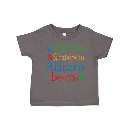 

Inktastic Alabama Grandma Grandpa Love Me Gift Toddler Boy or Toddler Girl T-Shirt