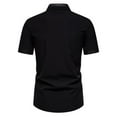 thumbnail image 3 of Afdoent Men's Shirts Male Summer Fashion Short Sleeve Shirt Loose Large Size Shirt Classic Fit, 3 of 9