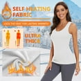 thumbnail image 3 of Thermal Tank Top for Women Fleece Lined Sleeveless Camisole Thermal Shirt Warm Base Layer Vest Thermal Underwear Tops, 3 of 7