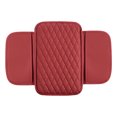 thumbnail image 2 of Soporte Aumentado Wdftyju para Codo Caja Almacenamiento Reposabrazos Alfombrilla Cuero Automóvil Rojo, 2 of 9