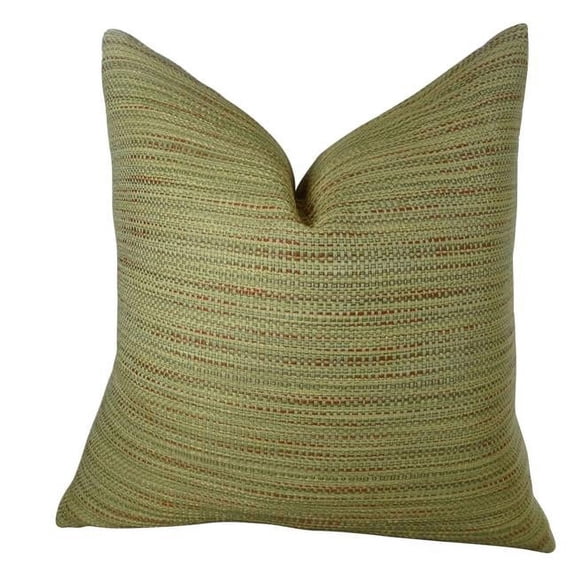 Honeysuckle Handmade Double Sided Throw Pillow - Taupe - 22 x 22 in.