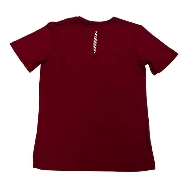 Playera Starter para Hombre Manga Corta Cuello Redondo Color Vino