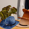 thumbnail image 6 of Slccxzc Polyester Wide Brim Cowboy Hat Adult Adjustable Outdoor Sun Hat, 6 of 7