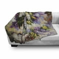 thumbnail image 3 of Lilac Soft Flannel Fleece Blanket, Digital Print of Impressionist Oil Painting with Newly Picked Lilac Bouquet in a Vase, Cozy Plush for Indoor and Outdoor Use, 50" x 60", Multicolor, by Ambesonne, 3 of 6