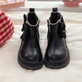 thumbnail image 5 of CAICJ98 Little Girls Ankle Boots Side Zipper Low Heels Casual Shoes Comfortable Boots for Toddler Girl (Toddler/Little Kid/Big Kid),11.5, 5 of 9