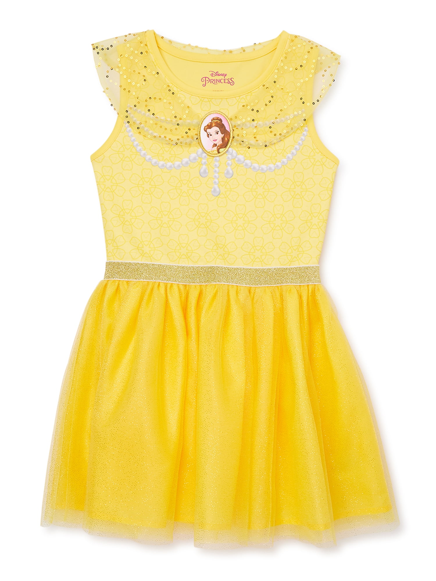 Disney Princess Girls Belle Cosplay Dress, Sizes 4-16