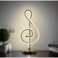 thumbnail image 4 of LINLIN Spiral LED Table Lamp, Modern Curved Desk Bedside Lamp, 12W Bedside Table Lamp Night Light for Bedroom Living Room Office, 4 of 6