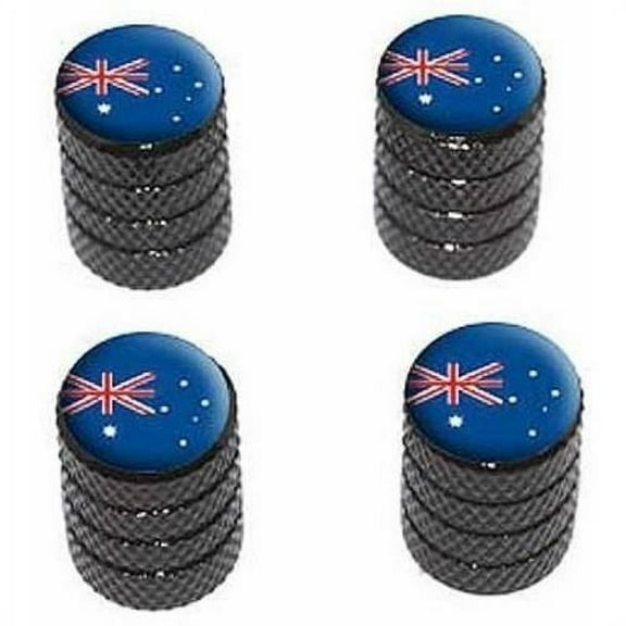 Austrailia Australian Flag Tire Rim Wheel Aluminum Valve Stem Caps, Multiple Colors