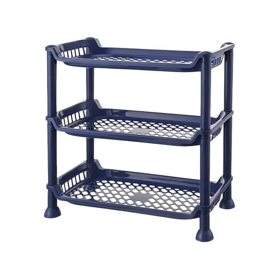 XIBUFE Bathroom Countertop Organizer Shelf, 3 Tier Counter Spice Rack Makeup Rack Small Coffee Station Organizer for Sink/Bedroom/Living Room/Kitchen/Office 3 Tier Bathroom Counter Organizer