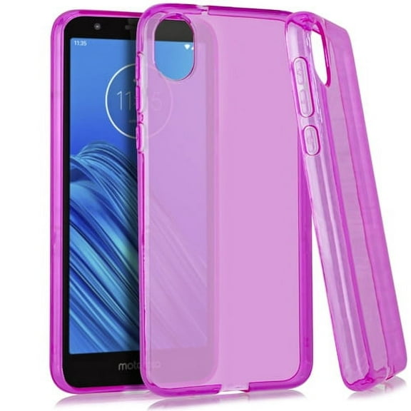 GSA Slim Flexible Candy Case for Motorola Moto E6 - Hot Pink