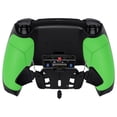 thumbnail image 5 of eXtremeRate Green Rubberized Grip Programable RISE4 Remap Kit for PS5 Controller BDM-030 040, Upgrade Board & Redesigned Black Back Shell & 4 Back Buttons for PS5 Controller, 5 of 8