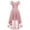Pink, variant on Cocktail Dresses for Women Floral Lace Short Sleeve Off Shoulder High Low A Line Ruffle Flowy Midi Dress Wedding Guest Dress