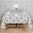 thumbnail image 3 of White Cow Milk Moo Pattern Square Tablecloth,Waterproof Square Table Cover,Wipeable Spillproof Washable Table Cover for Home Kitchen Party Decor 52"x52"(132x132cm), 3 of 6