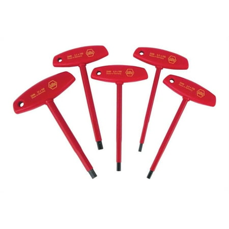 UPC: 0084705334783 | Wiha Insulated T-Handle Hex Metric 5 Pc. Set