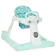 Dream on Me 2-in-1 Charlie Baby Walker, Easy Convertible Baby Walker, Walk Behind, Height Adjustable, Speed Adjusting Wheels, 360-Degree Rotating Seat, Mint