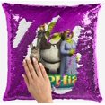 thumbnail image 4 of Personalised Shrek Any Name Magic Reveal Pink Sequin Cushion Cover Gift 1 (Case, 4 of 5