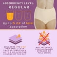thumbnail image 4 of Wearever Women's Incontinence Underwear Banded Leg Bladder Control Briefs, Washable Reusable Panties, 3-Pack, 4 of 12