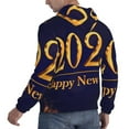 thumbnail image 6 of Balery 2025 Happy New Year 3 Pattern Mens Hoodie Kangaroo Pocket Hoodie Pullover Hooded Sweatshirt Ideal for Daily Wear Travel and Home-Medium, 6 of 7