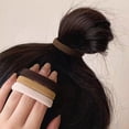 thumbnail image 2 of Hair ring, hair accessories, high elastic rubber band, made of mixed materialsCoffee color, 2 of 4