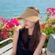 thumbnail image 5 of Sombreros de visera solar de ala ancha plegables para mujer, gorra de golf, sombrero de sol de playa para mujer, sombrero de sol de viaje UV para mujer, ala ancha, 5 of 6