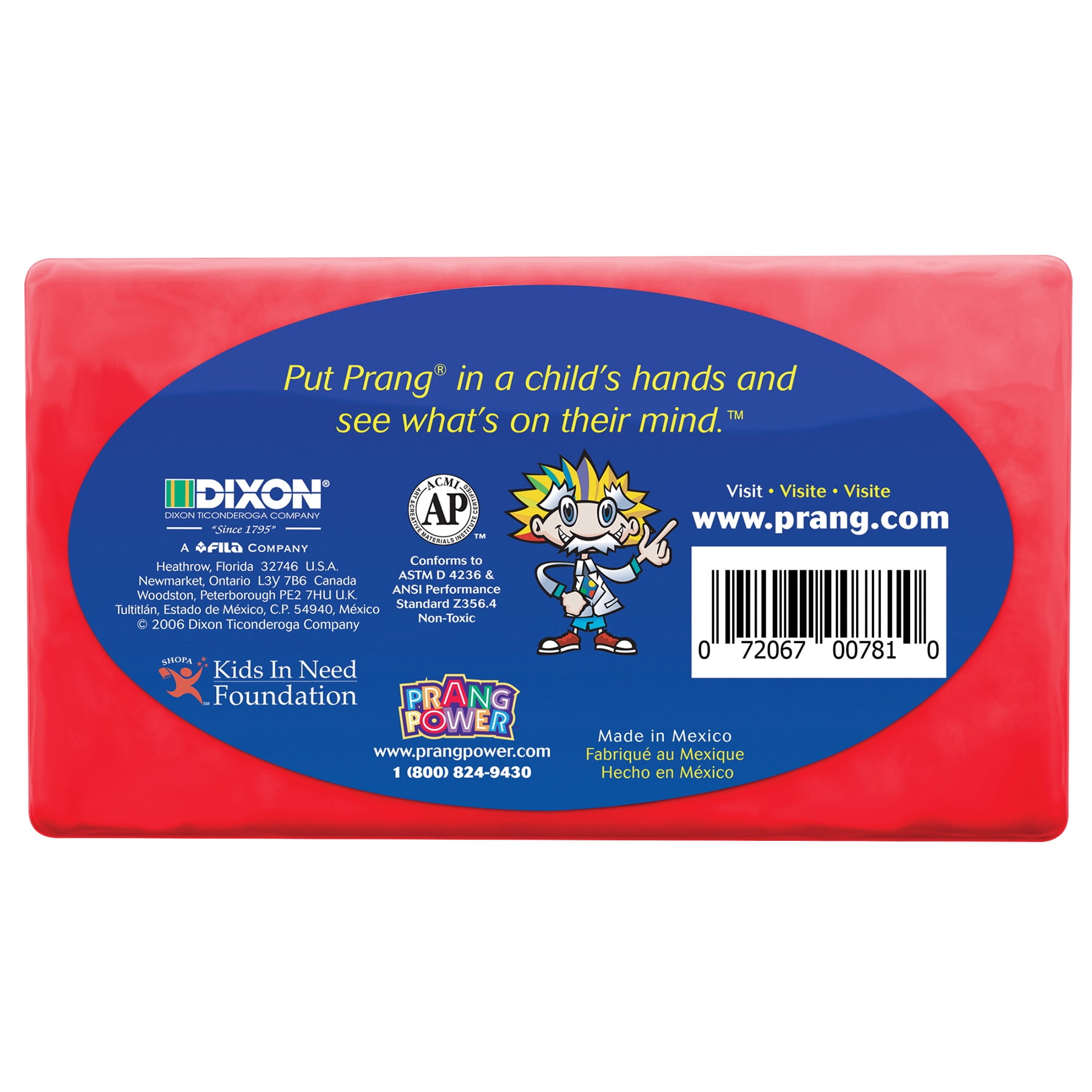 Prang Modeling Clay, 1 lb. Per Pack, Red, Pack of 12