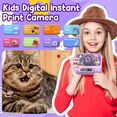 thumbnail image 6 of Kids Camera Instant Print for Girls, Dual Camera with Print Paper 32G Card, Christmas Birthday Gifts Toys for Toddler and Teenagers Age 3-16 Years Old Halloween Gift for Christmas, 6 of 7