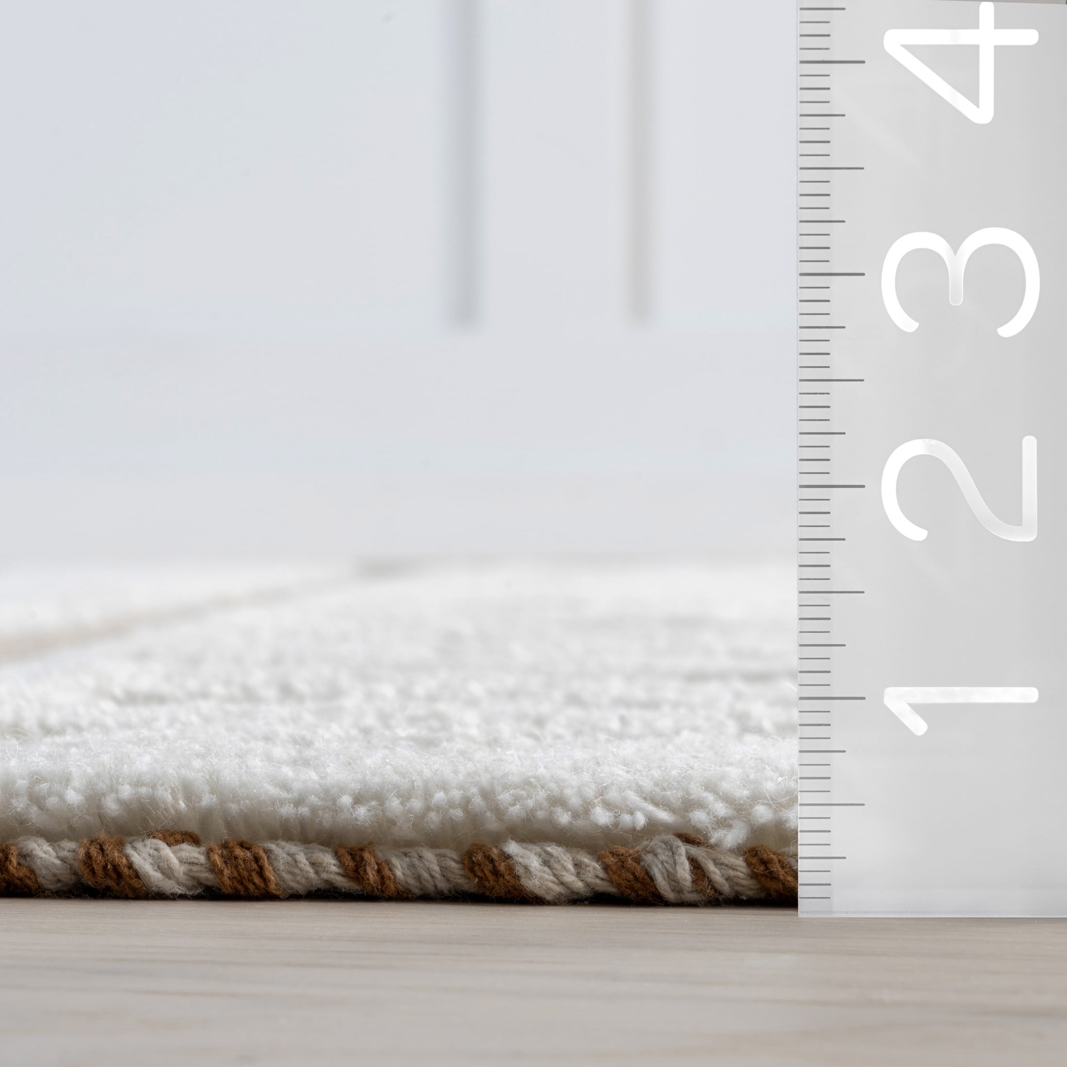 Rugs USA Merrick Tasseled Cotton and Wool Area Rug, 6' x 9', Merrick Rust