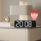 thumbnail image 3 of Reloj LED Reloj de mesa digital Reloj eléctrico de rotación silenciosa multifuncional para Luz blanca negra, 3 of 8