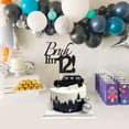 thumbnail image 4 of Cake Topper Varpotle Brush I'm 12 Black Glitter para cumpleaños número 12, 4 of 6