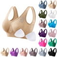 thumbnail image 5 of Fancifize Women's Seamless Comfortable Sports Bra No Underwire Push Up Bras Workout Underwear with Removable Pads, 5 of 5