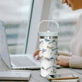 thumbnail image 5 of 30 oz Dragonfly Tumbler with Handle and Flip Straw, Stainless Steel Insulated Cup with Lid and Straw,Travel Coffee Mug Water Bottle,Christmas Birthday Mothers Day Gifts for Women Animal Lovers, 5 of 5