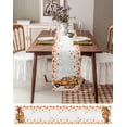 thumbnail image 6 of Table Runners 70 Inches Long Dress Scarves, Orange Thanksgiving Farmhouse Coffee/Dining/Kitchen Table Decor, Holiday Table Runner, Fall Truck Pumpkins Maple Leaves 13x70 Inch, 6 of 7