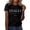 Black#9527, variant on BOOMNY Womens Short Sleeve Tshirts Crew Neck Italian Day Graphic T-Shirts Summer Tee Tops for Women
