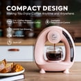 thumbnail image 2 of Compact Coffee Master: 4-8 Oz Single Serve Coffee Maker, 2-in-1 Americano, Works with Grounds & K-Cups, Fast & Quiet, Space-Saving for Home & Travel, 2 of 14